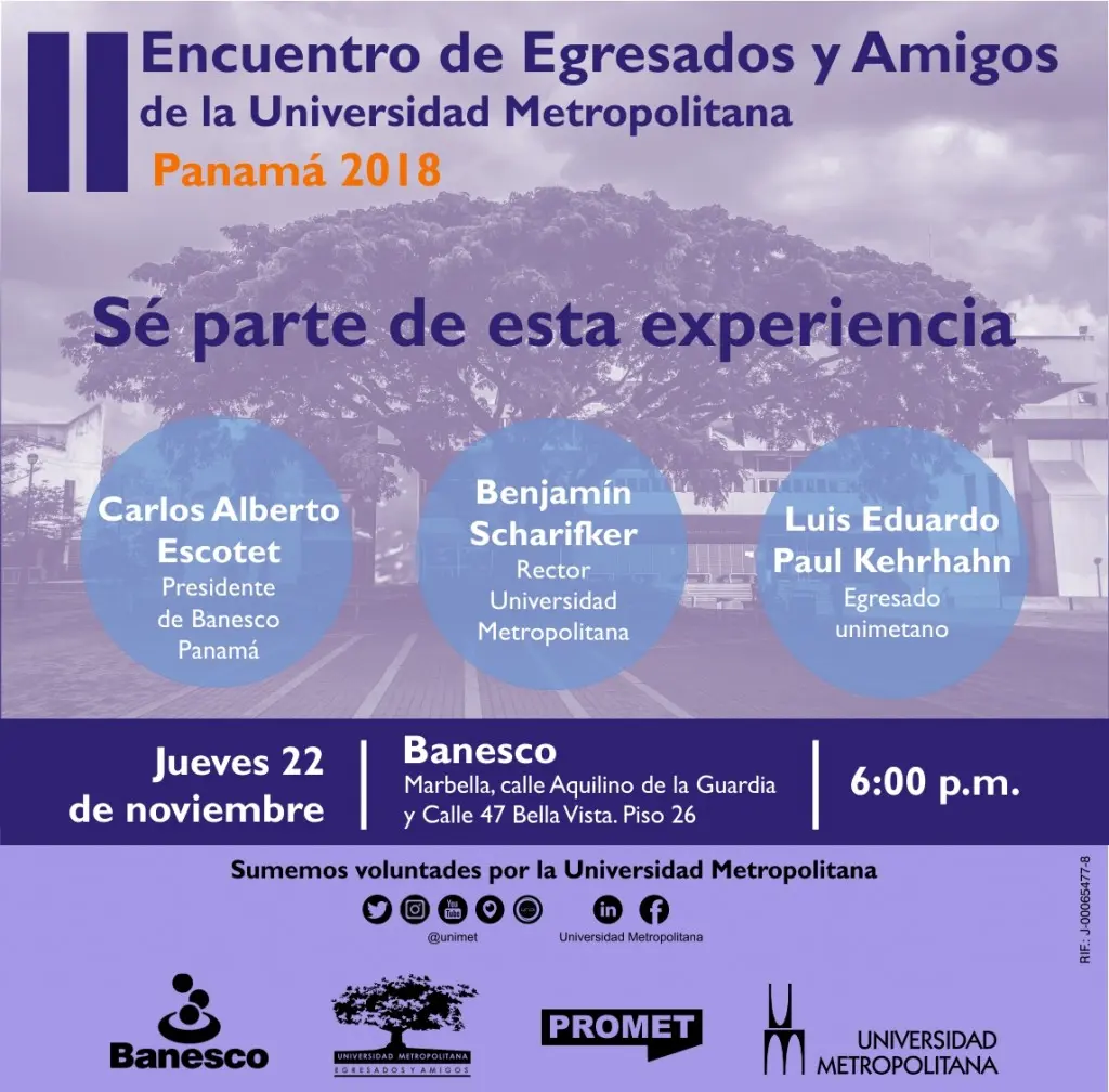 Tarjeta UNIMET PANAMA 2018 ok